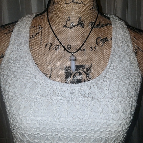White Quartz Chakra healing necklace - Picture 3 of 6
